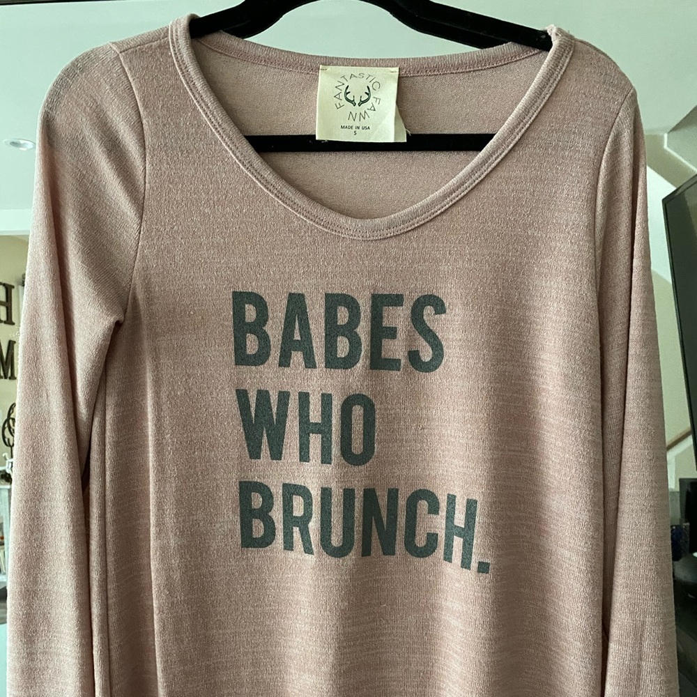 VICI “Babes Who Brunch” Long Sleeve Shirt